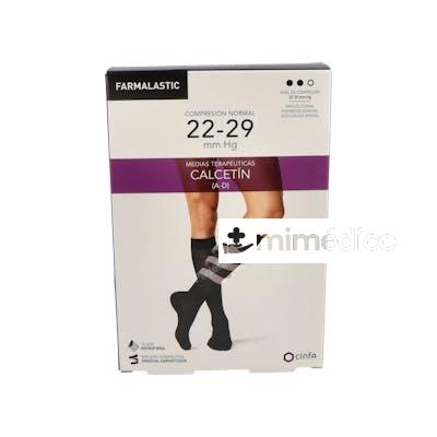 CALCETIN NOR ELASTICO NEGRO T/M T:22-23 P:31-36 CM 2 UN FARMALASTIC