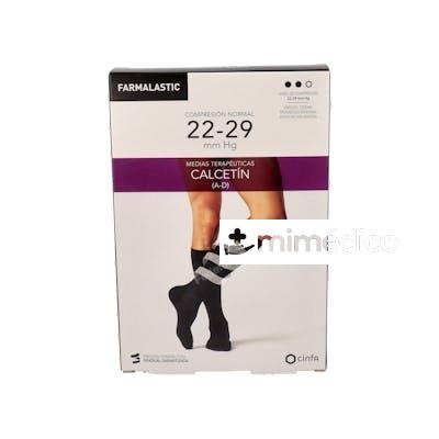 CALCETIN NOR ELASTICO NEGRO T/P T:20-21 P:31-33CM 2U FARMALASTIC