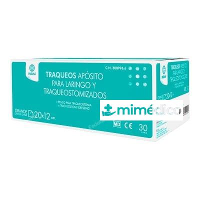 APOSITO INDAS TRAQUEOS T/G 20X12 CM 30 UN INDAS