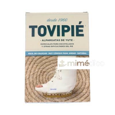CLASICO YUTE PLANO S/PUNT CADETE/SRA BLANCO (100) TOVIPIE