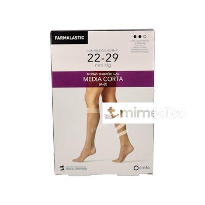 MEDIA COR NOR C/PUNT BEIGE T/P T:20-21 P:31-33 CM 2 UN FARMALASTIC