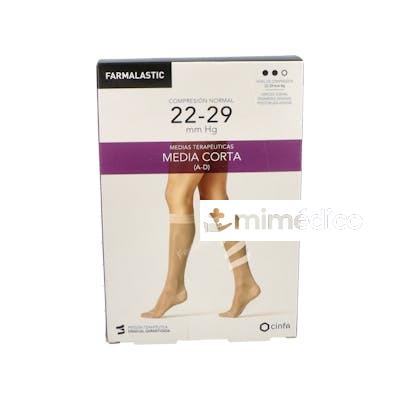 MEDIA COR NOR C/PUNT BEIGE T/M T:22-23 P:34-36 CM 2 UN FARMALASTIC