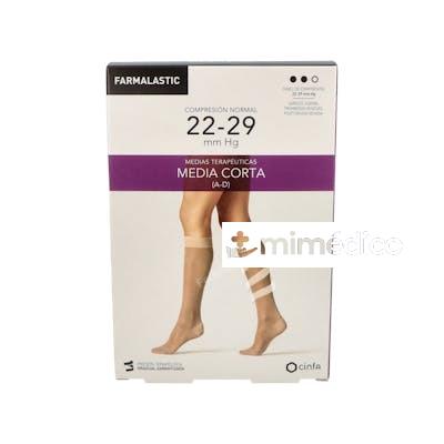 MEDIA COR NOR C/PUNT BEIGE T/G T:24-25 P:37-39 CM 2 UN FARMALASTIC