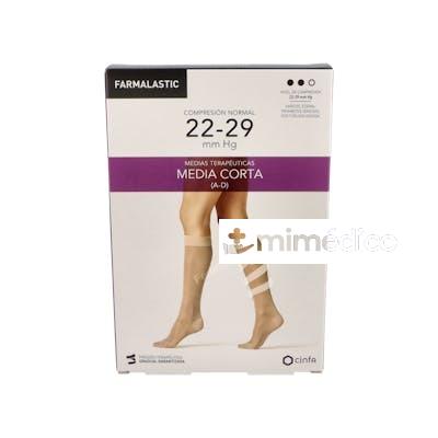 MEDIA COR NOR C/PUNT BEIGE T/EG T:26-27 P:40-42CM 2U FARMALASTIC