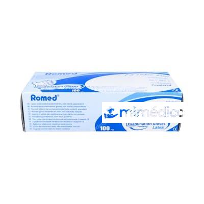 ROMED/MATEX GUANTES LATEX TAC NO ESTERIL T/M 100 UN R 345 FLEMING