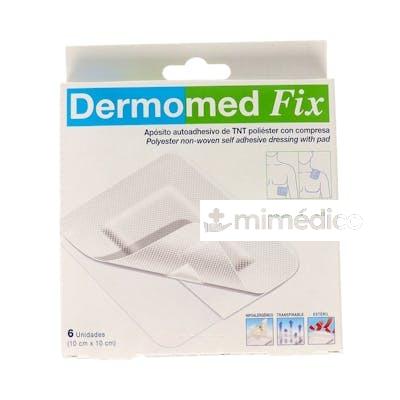 DERMOMED-FIX APOSITO AUTOADH EST 10X10 CM 6 UN BLC DERMOMEDFIX