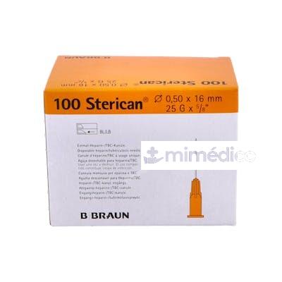 AGUJAS STERICAN 25G / 0,50X16MM NARANJA 100UD VET B. BRAUN VETCARE VET
