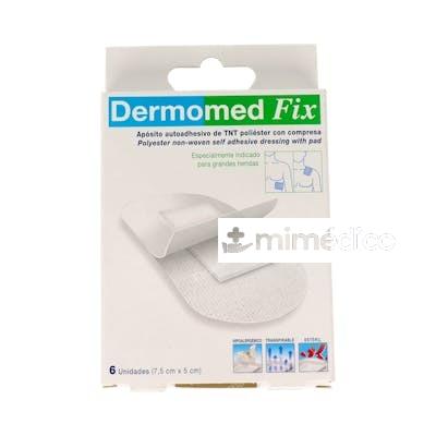 DERMOMED-FIX APOSITO HIP 7.5 X 5 CM 6 UN BLC DERMOMED