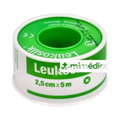 ESPARADRAPO LEUKOSILK SEDA 5 MX2,5 CM BLANCO LEUKOPLAST