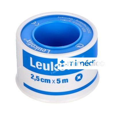 ESPARADRAPO LEUKOFIX HIPOALERG MICROPERF PLAST 5 MX2,5 CM TR LEUKOPLAST