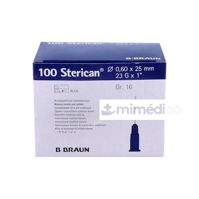 AGUJAS STERICAN 23G / 0,6X25MM AZUL 100UD VET B. BRAUN VETCARE VET
