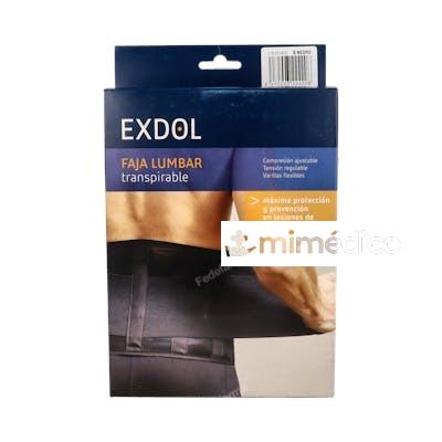 NOSA FAJA EXDOL LUMB ELAST VELCRO T/P T82 CM NGR NOSA