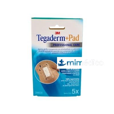 3M TEGADERM+PAD APOSITO EST 5X7 CM 5 UN 3582P IMPERM 3M