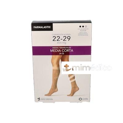MEDIA COR NOR C/PUNT NEGRO T/EG P:26-27 T:40-42 CM 2 UN FARMALASTIC