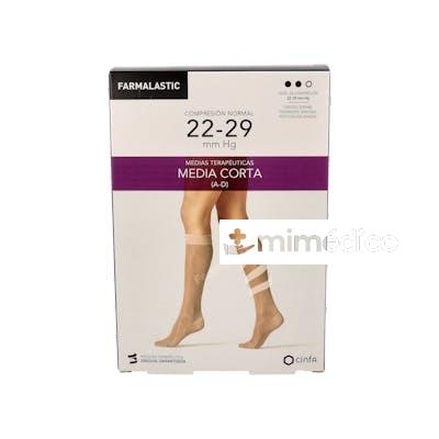 MEDIA COR NOR C/PUNT NEGRO T/G P:24-25 T:37-39 CM 2 UN FARMALASTIC