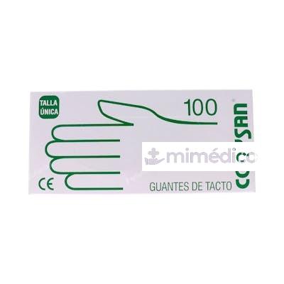 CORYSAN GUANTES PLASTICO TACTO T/U 100 UN CORYSAN