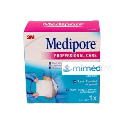 3M MEDIPORE ESPARADRAPO HIPOALERG TEJIDO S/TEJER 10 MX5 CM B 3M