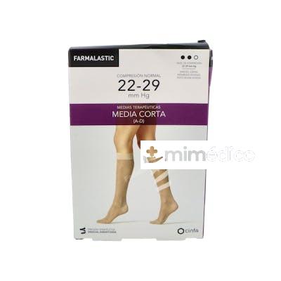 MEDIA COR NOR C/PUNT BEIGE T/REI-P T:28-29 P:43-45 CM 2 UN FARMALASTIC