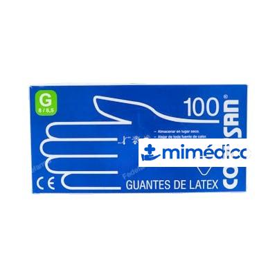 CORYSAN GUANTES LATEX BLANCO S/POLVO T/G 100 UN CORYSAN