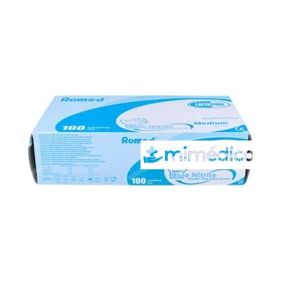 ROMED GUANTES NITRILO AZUL S/POLVO T/M 10 UN REF NT805 FLEMING
