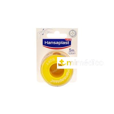 HANSAPLAST ESPARADRAPO HIPOALERG TEJ 5X2,50 CM BLC HANSAPLAST