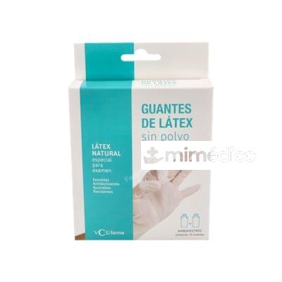 VCS GUANTES LATEX BLANCO S/POLVO T/G 10 UN VCS