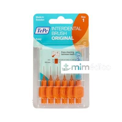 CEPILLO INTERDENTAL TEPE 0,45 NARANJA 6 U TEPE