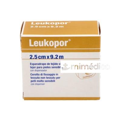 ESPARADRAPO LEUKOPOR TEJIDO S/TEJER 9,2 MX2,5 CM BLANCO DISP LEUKOPLAST