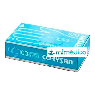 CORYSAN GUANTES VINILO TRANSPAR S/POLVO T/P 100 UN CORYSAN