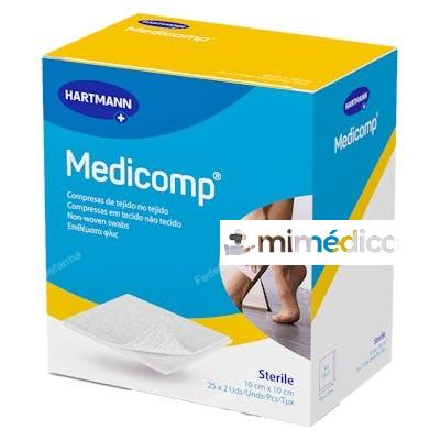 MEDICOMP GASA NWE TEJIDO S/TEJER 10X10 CM (SOB-2U) 25 UN MEDICOMP
