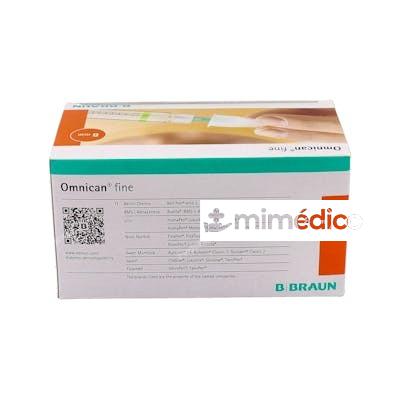 AGUJA OMNICAN FINE PLUMA 31G 25-8 MM CONO AZUL 100 UN BRAUN