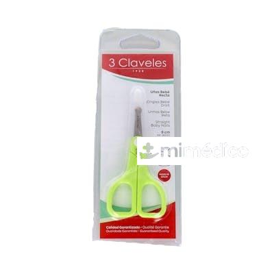 3 CLAVELES TIJERA BEBE RECTA 80020 3 CLAVELES