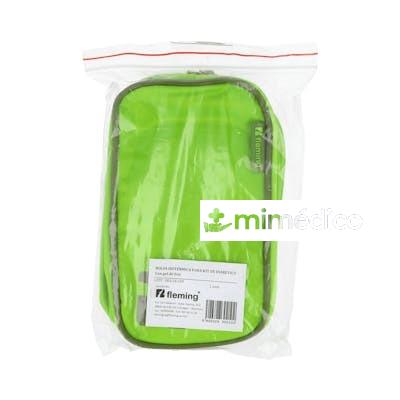 FLEMING NEVERA PORTA INSULINA 10X20 CM VERDE +1 BOLSA GEL FR FLEMING