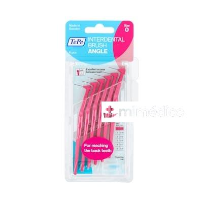 CEPILLO INTERDENTAL TEPE ANGLE 0,4 ROSA 6 U TEPE