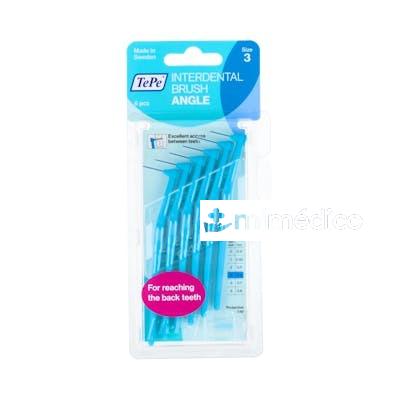CEPILLO INTERDENTAL TEPE ANGLE 0,6 AZUL 6 U TEPE