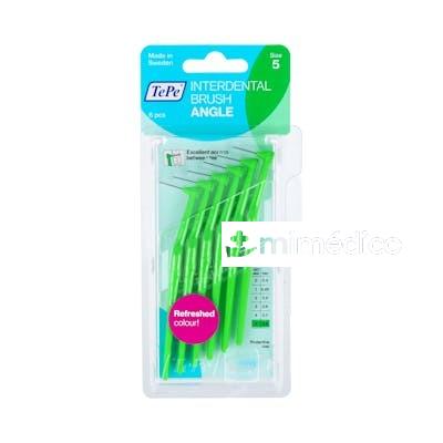 CEPILLO INTERDENTAL TEPE ANGLE 0,8 VERDE 6 U TEPE