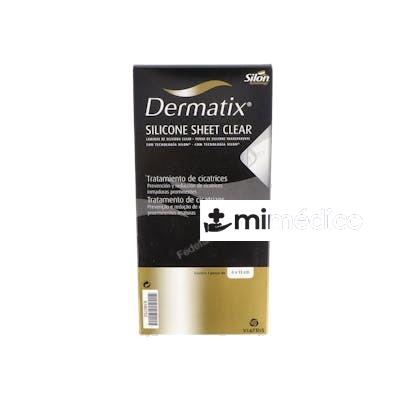 DERMATIX LAMINA SILICONA CLEAR TRANSPARENTE 4X13 CM 1 UN DERMATIX