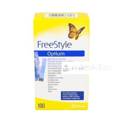 FREESTYLE OPTIUM 100 TIRAS GLUCOSA FREESTYLE