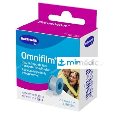 OMNIFILM ESPARADRAPO HIPOALERG MICROPERF PLAST 5X2,5 TRANSP HARTMANN