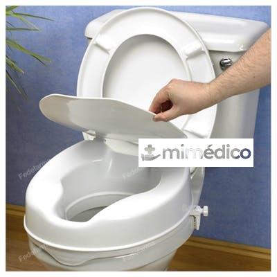 ELEVADOR WC 10CM C/TAPA S/REPOSAB BLANCO AD509BLUX AYUDAS TECNO DINAMIC