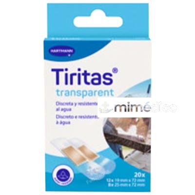 TIRITAS HARTMANN TRANSP 2 TAMAÑOS 20 U TIRITAS HARTMAN
