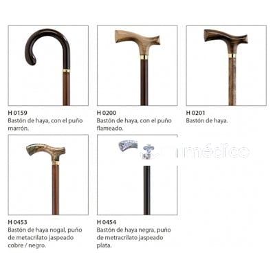 BASTON HAYA-NOGAL PUNO METACRILATO COBRE/NGR H0453 AYUDAS TECNO DINAMIC