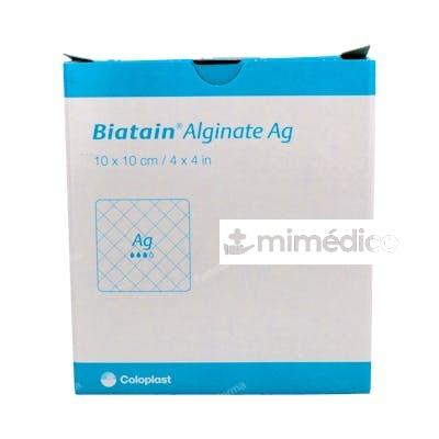 BIATAIN APOSITO ALGINATE AG/PLATA EST 10X10 CM 10 UN 3760 BIATAIN