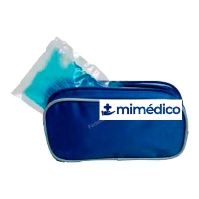 PRIM NEVERA PORTA INSULINA 10X20 CM AZUL +1 BOLSA GEL FRÍO PRIM