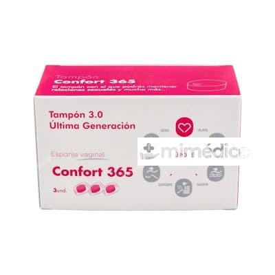 TAMPON ESPONJA CONFORT 365 VALUE + 3 U D.C.PHARM