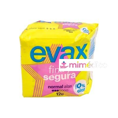 EVAX COMPRESA HIG FINA Y SEGURA ALAS NORMAL 12 U EVAX
