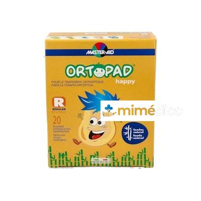 ORTOPAD PARCHE OCULAR HAPPY UNISEX REGULAR +4 A 20 UN ORTOPAD