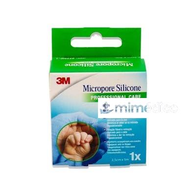 3M ESPARADRAPO HIPOALERG SILICONA 5 MX2,5 CM AZUL 3M