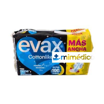 EVAX COMPRESA HIG COTTONLIKE ALAS NOCHE 18 U EVAX