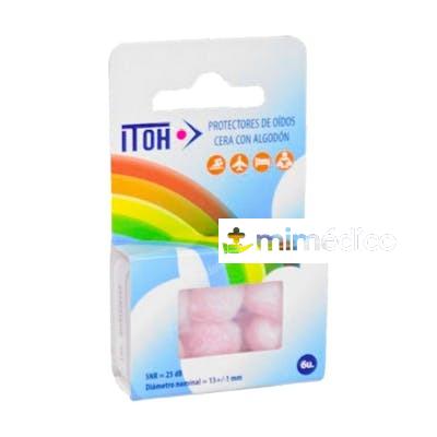 TAPON OIDO CERA C/ALGODÃƒ?N ITOH 6U ROSA (901912) CORYSAN
